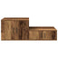 Opbevaringsskab 2 pcs Gammelt træ 127 x 41 x 40 cm