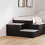 Opbevaringsskab 2 stk. Sort eg 118 x 41 x 40 cm Konstrueret træ