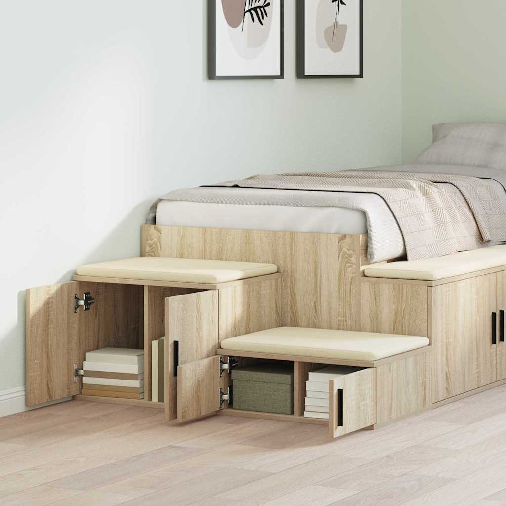 Opbevaringsskab 2 pcs Sonoma eg 118 x 41 x 40 cm
