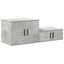 Opbevaringsskab 2 pcs Beton Grå 118 x 41 x 40 cm