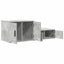 Opbevaringsskab 2 pcs Beton Grå 118 x 41 x 40 cm