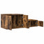 Opbevaringsskab 2 pcs Røget eg 118 x 41 x 40 cm Konstrueret træ