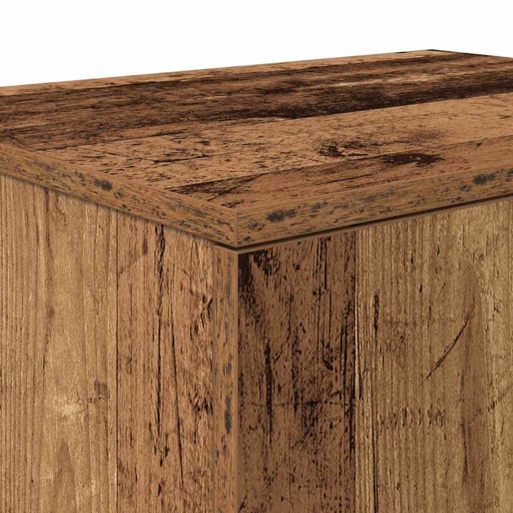 Opbevaringsskab 2 pcs Gammelt træ 118 x 41 x 40 cm