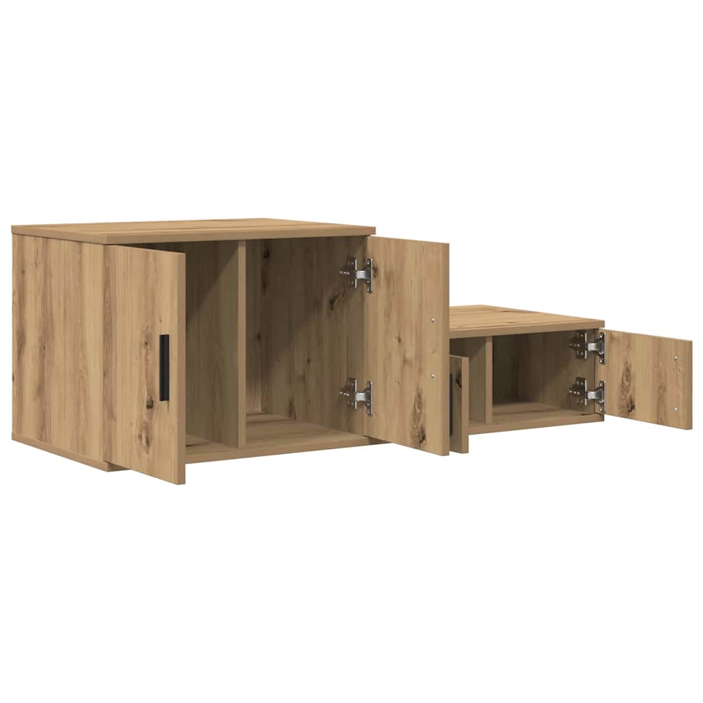 Opbevaringsskab 2 pcs Artisan Egetræ 118 x 41 x 40 cm