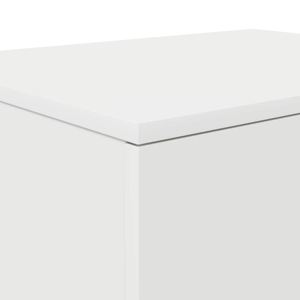 Opbevaringsskab 2 pcs Hvid 108 x 41 x 40 cm Konstrueret træ
