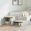 Opbevaringsskab 2 pcs Beton Grå 108 x 41 x 40 cm