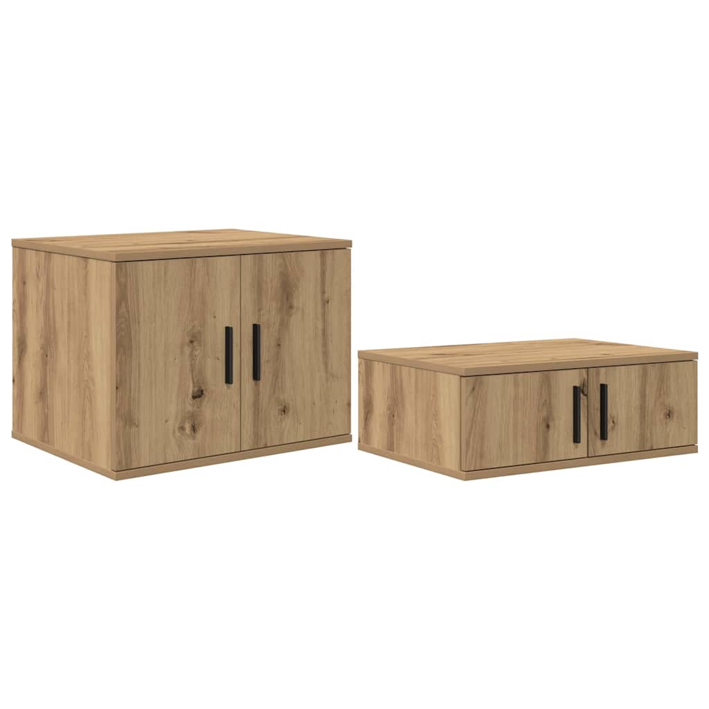 Opbevaringsskab 2 pcs Artisan Egetræ 108 x 41 x 40 cm