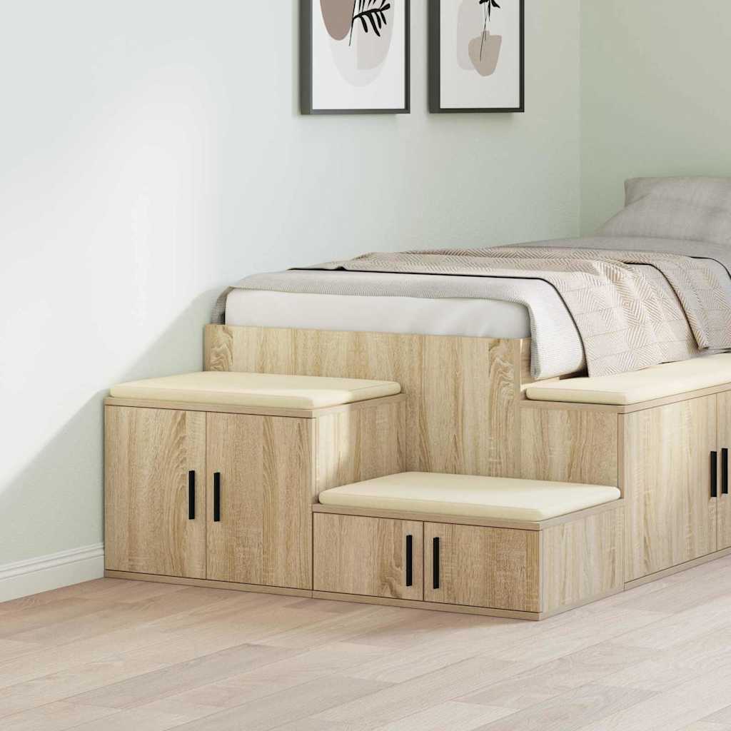 Opbevaringsskab 2 pcs Sonoma eg 103 x 41 x 40 cm