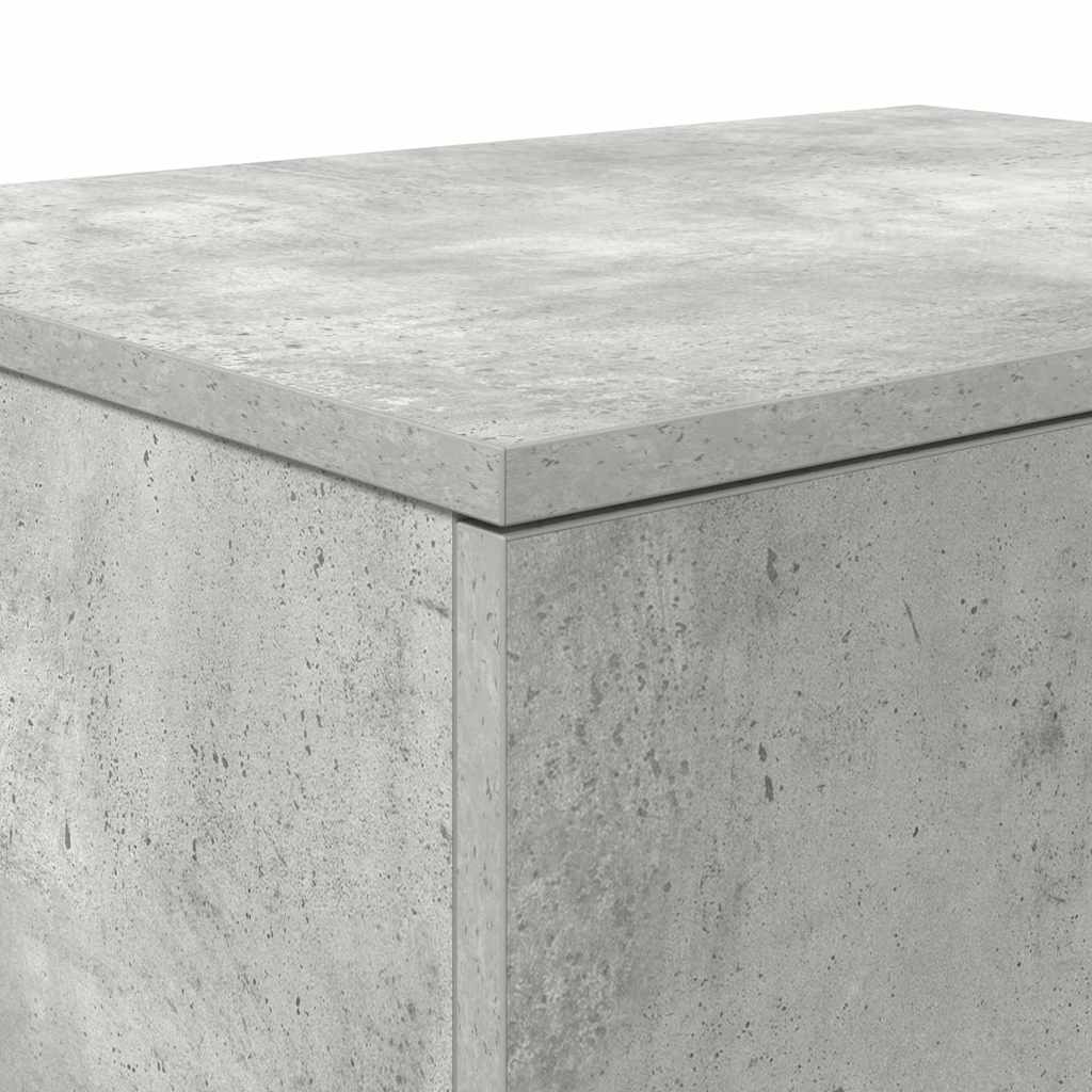 Opbevaringsskab 2 pcs Beton Grå 103 x 41 x 40 cm