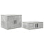 Opbevaringsskab 2 pcs Beton Grå 103 x 41 x 40 cm