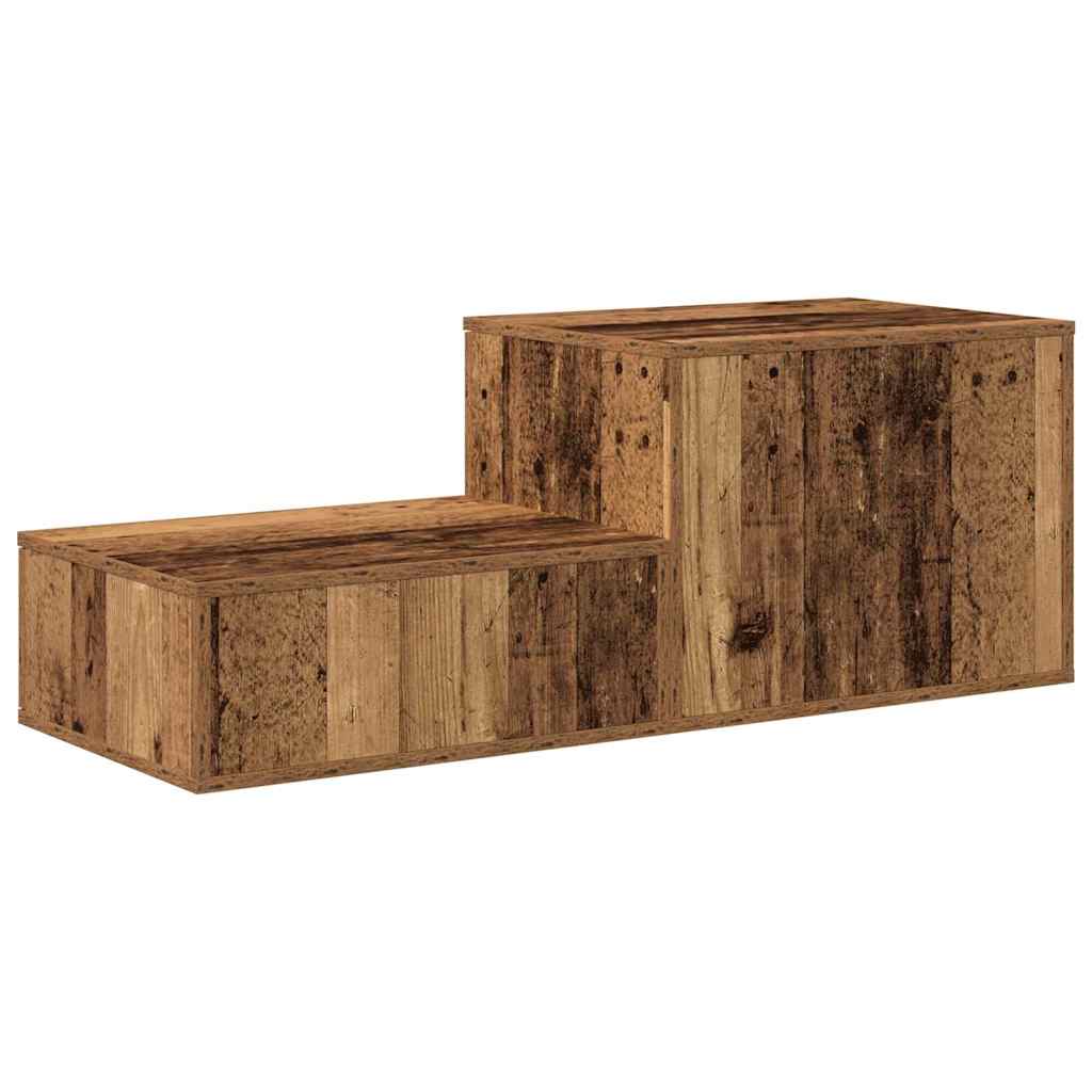 Opbevaringsskab 2 pcs Gammelt træ 103 x 41 x 40 cm