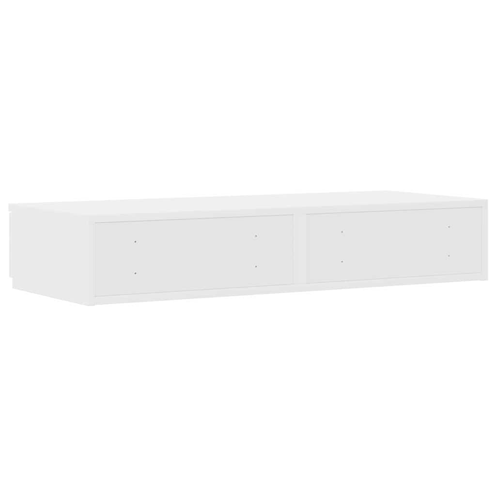 Sengeskuffer Hvid 100 x 36,5 x 16,5 cm Konstrueret træ