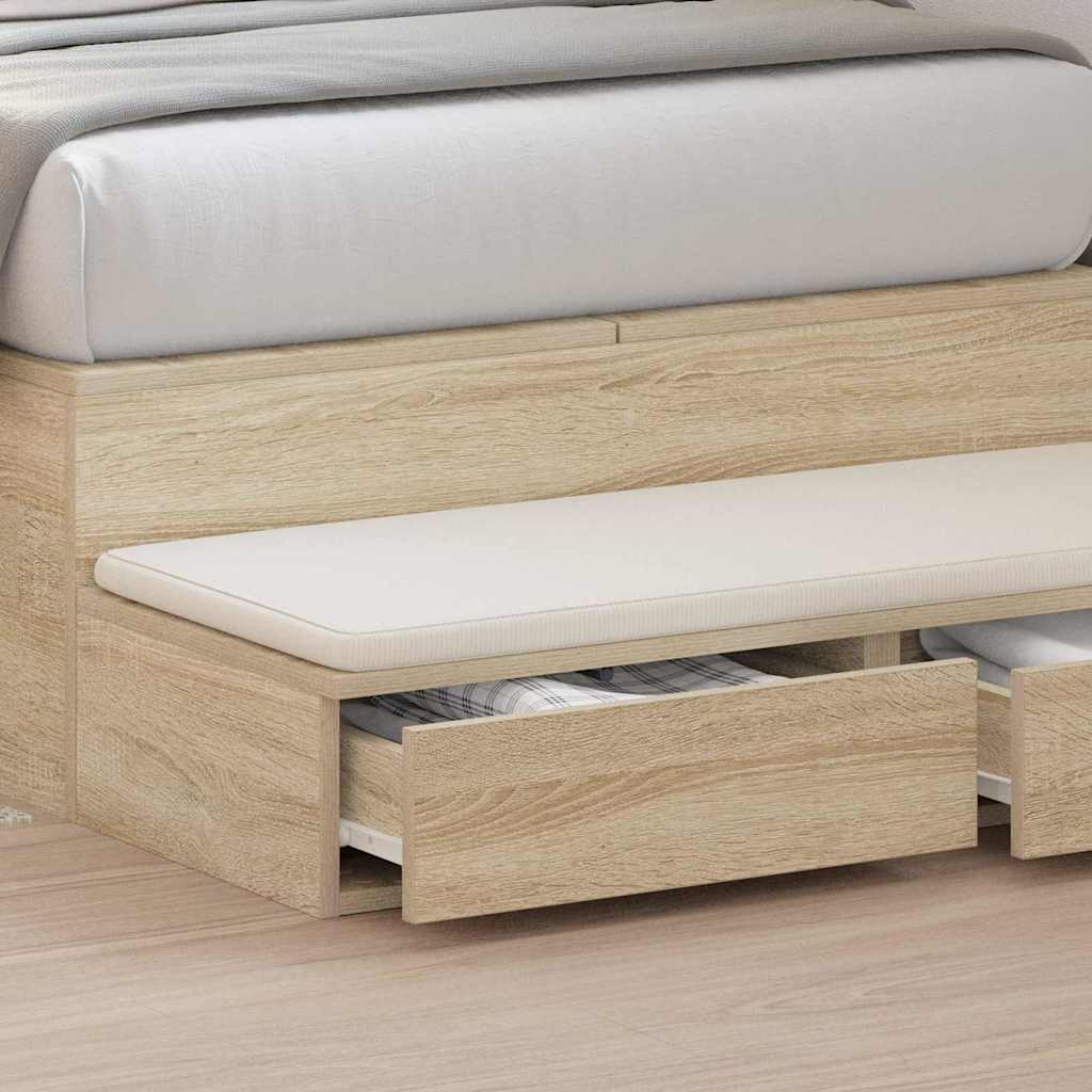 Sengeskuffer Sonoma eg 100 x 36,5 x 16,5 cm Konstrueret træ