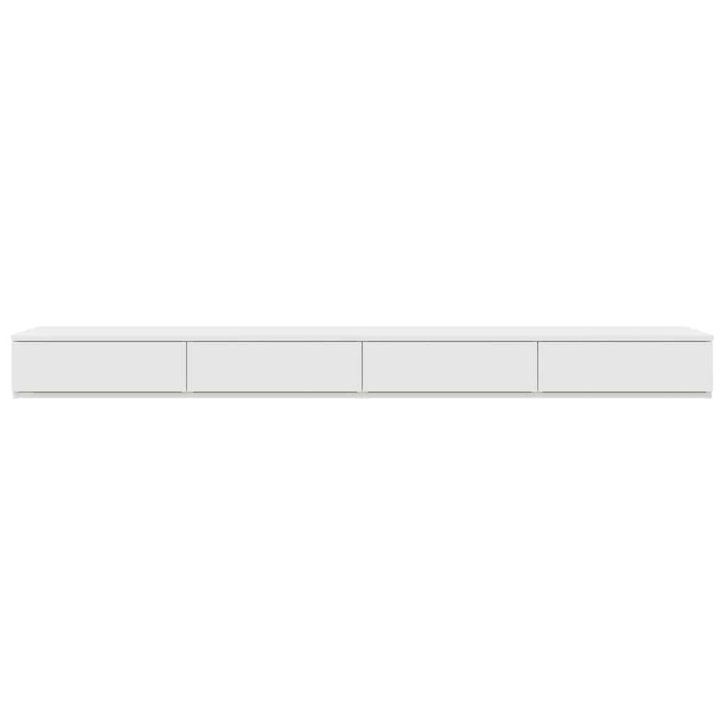 Sengeskuffer Hvid 200 x 36,5 x 16,5 cm Konstrueret træ