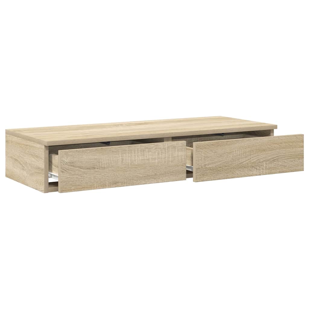 Sengeskuffer Sonoma eg 80 x 36,5 x 16,5 cm Konstrueret træ