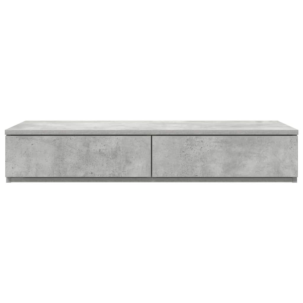 Sengeskuffer Beton Grå 80 x 36,5 x 16,5 cm Konstrueret træ
