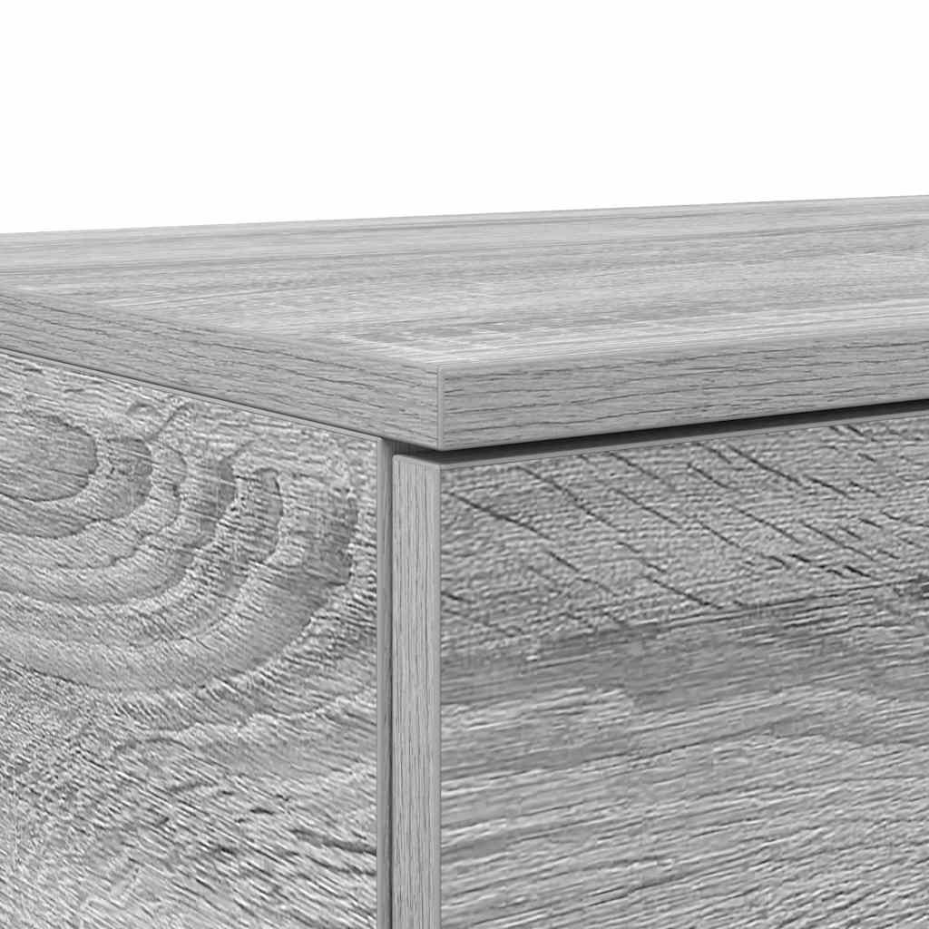Sengeskuffer Grå Sonoma 80 x 36,5 x 16,5 cm Konstrueret træ