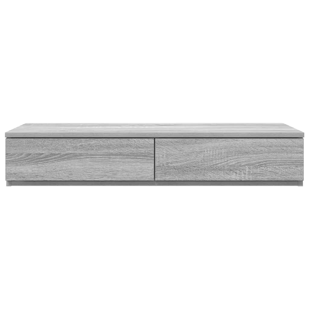 Sengeskuffer Grå Sonoma 80 x 36,5 x 16,5 cm Konstrueret træ