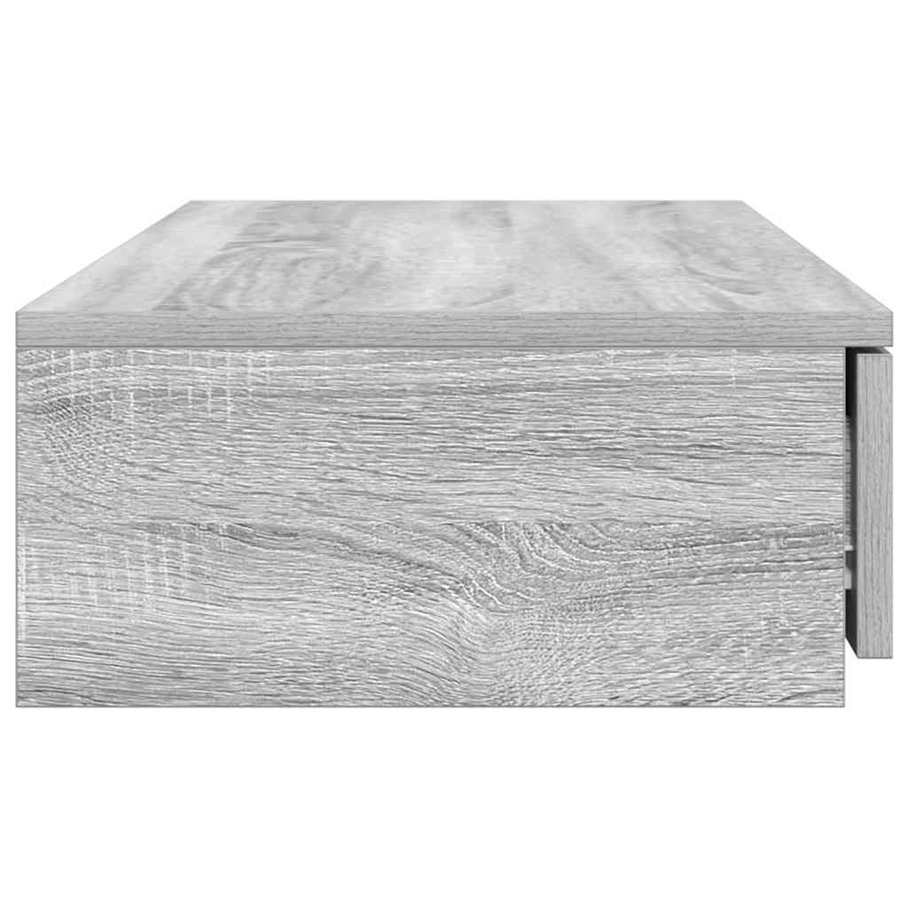 Sengeskuffer Grå Sonoma 80 x 36,5 x 16,5 cm Konstrueret træ