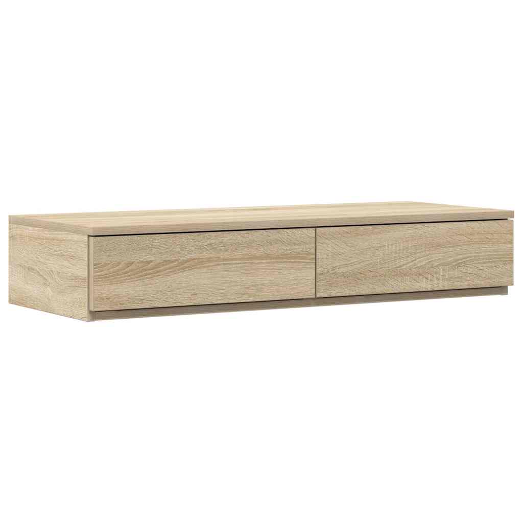 Sengeskuffer Sonoma eg 90 x 36,5 x 16,5 cm Konstrueret træ