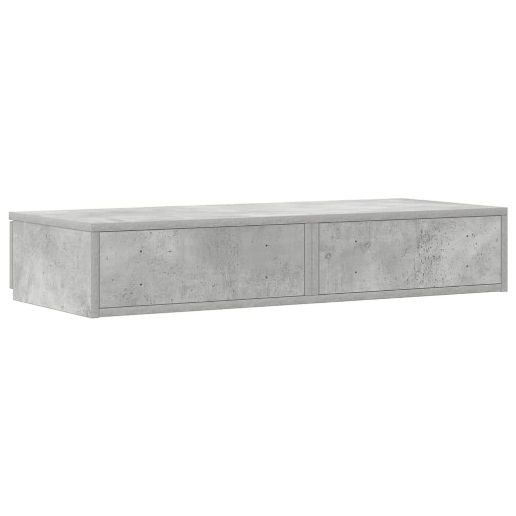 Sengeskuffer Beton Grå 90 x 36,5 x 16,5 cm Konstrueret træ