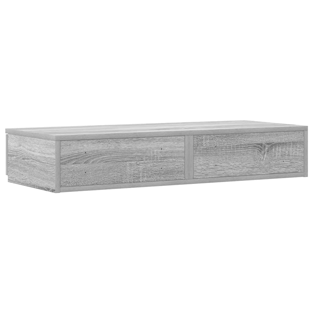Sengeskuffer Grå Sonoma 90 x 36,5 x 16,5 cm Konstrueret træ