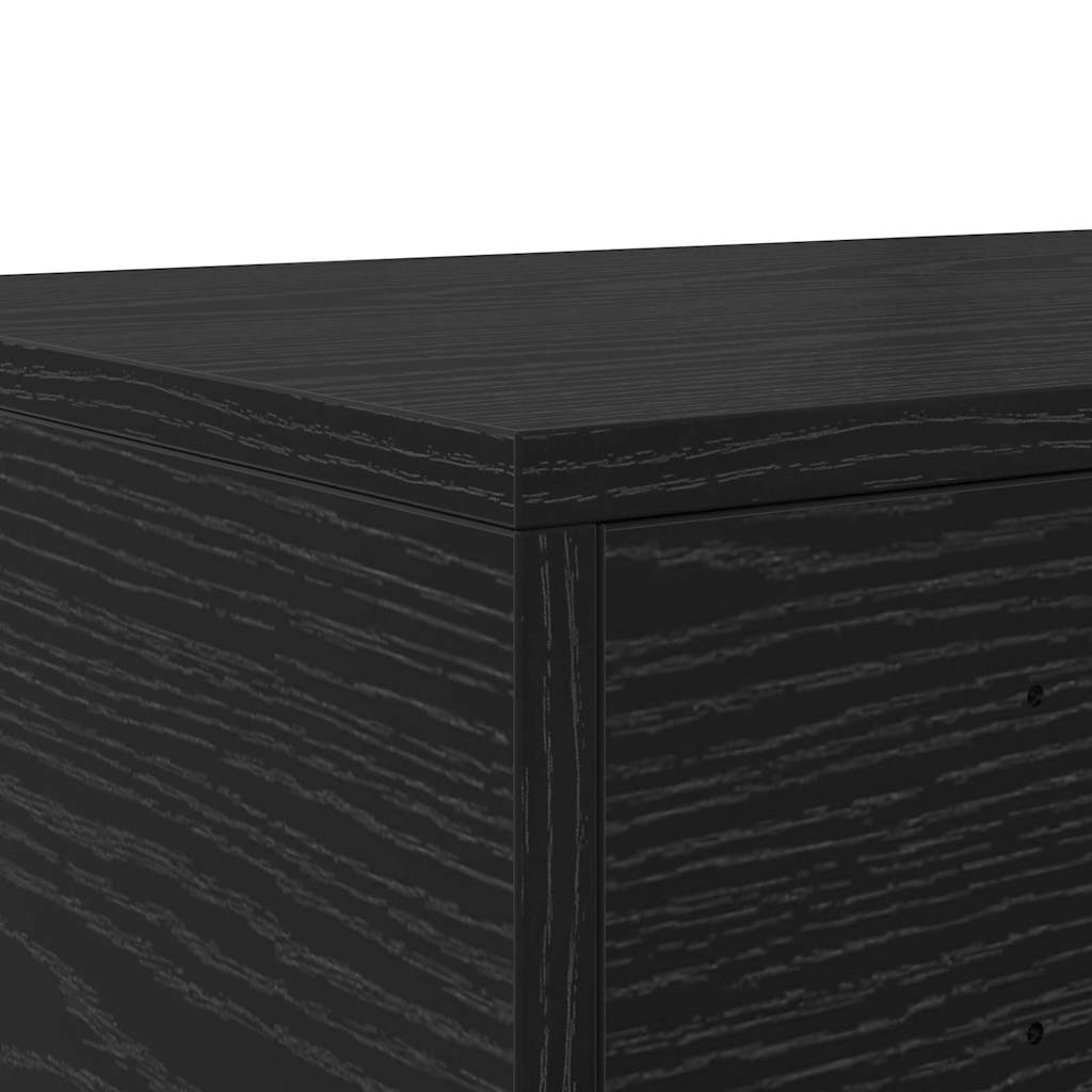 Sengeskuffer Sort eg 120 x 36,5 x 16,5 cm Konstrueret træ