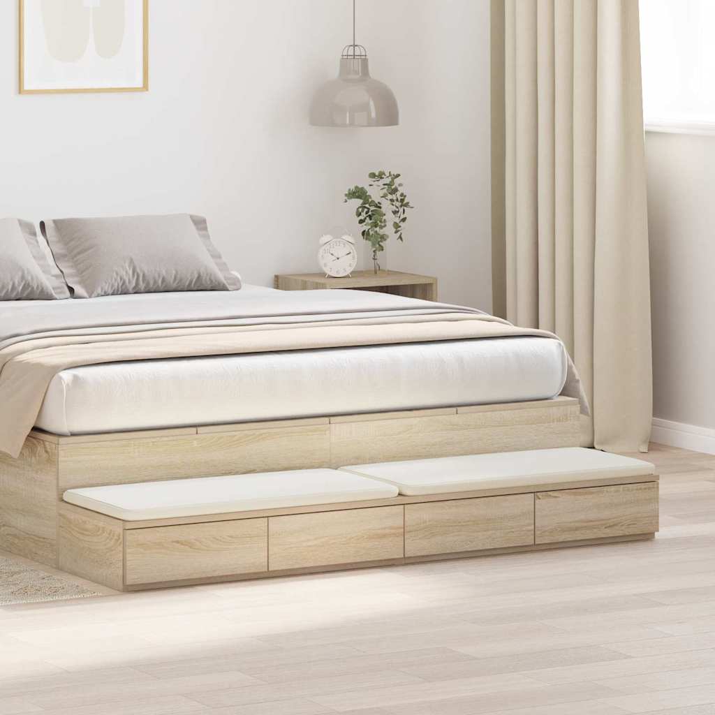 Sengeskuffer Sonoma eg 140 x 36,5 x 16,5 cm Konstrueret træ