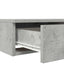 Sengeskuffer Beton Grå 75 x 36,5 x 16,5 cm Konstrueret træ