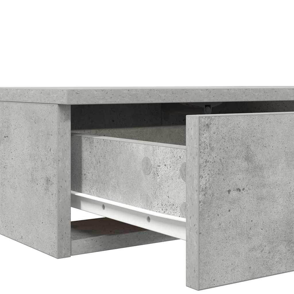 Sengeskuffer Beton Grå 75 x 36,5 x 16,5 cm Konstrueret træ