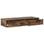 Sengeskuffer Røget eg 75 x 36,5 x 16,5 cm Konstrueret træ