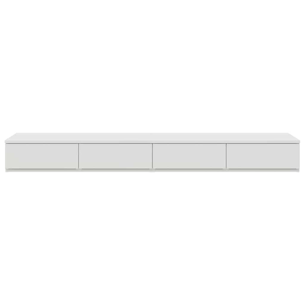 Sengeskuffer Hvid 160 x 36,5 x 16,5 cm Konstrueret træ