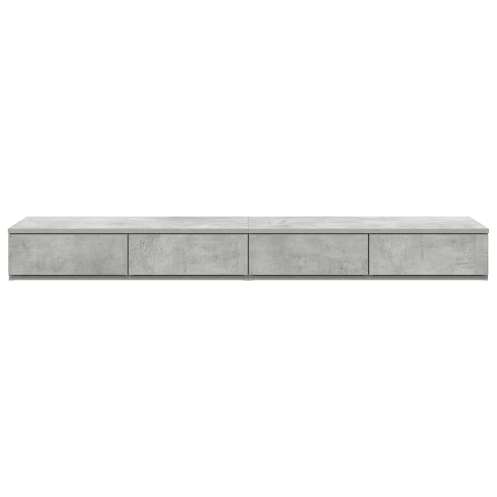Sengeskuffer Beton Grå 160 x 36,5 x 16,5 cm Konstrueret træ