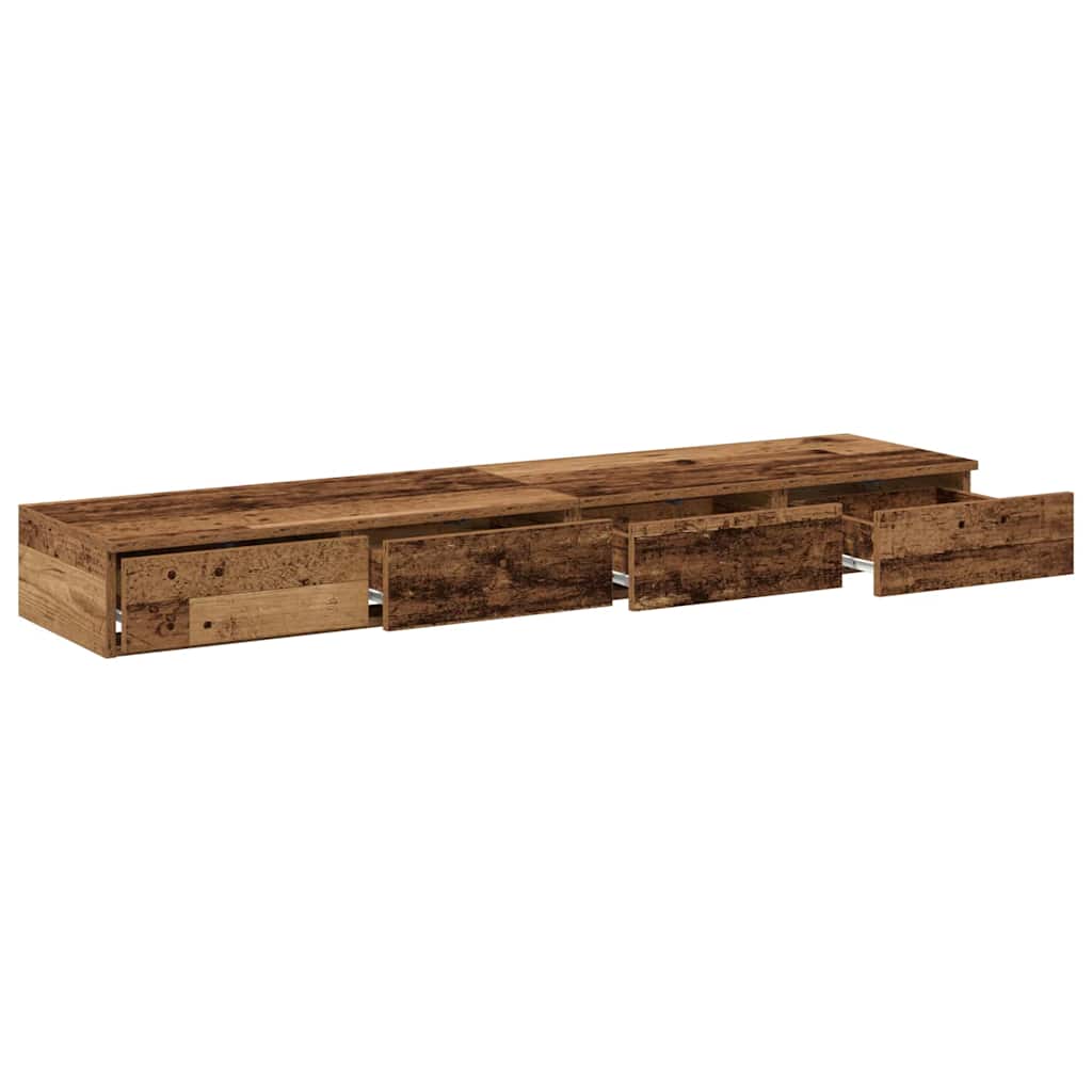 Sengeskuffer Gammelt træ 160 x 36,5 x 16,5 cm Konstrueret træ