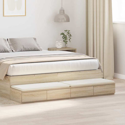 Sengeskuffer Sonoma eg 135 x 36,5 x 16,5 cm Konstrueret træ