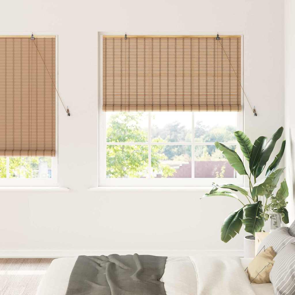 Rullegardin Naturlig og Brun 150 x 220 cm Bambus