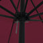 Havesol Bordeaux Rød 394 x 394 x 248 cm Polyester og Stål