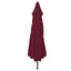 Havesol Bordeaux Rød 394 x 394 x 248 cm Polyester og Stål