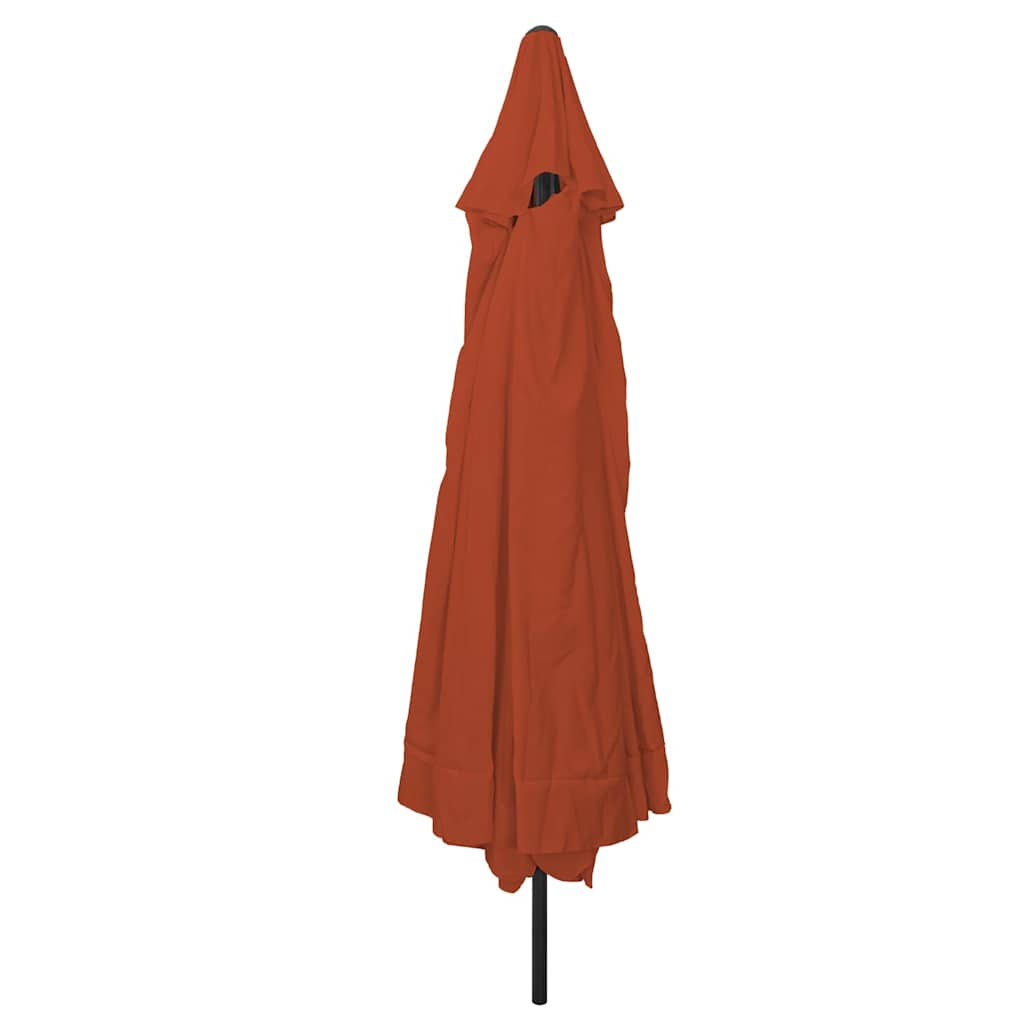 Havesol Terrakotta 394 x 394 x 248 cm Polyester og Stål
