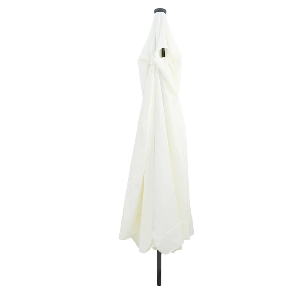Havesol 395 x 395 x 245 cm Polyester Rund Sand og Antracit