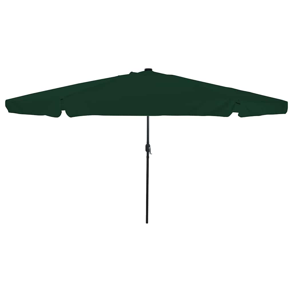 Havesol med LED -strimmellys Grøn 395 x 395 x 245 cm Polyester