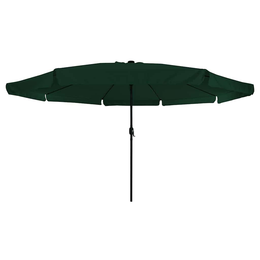 Havesol med LED -strimmellys Grøn 395 x 395 x 245 cm Polyester