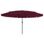 Havesol Bordeaux Rød 395 x 395 x 245 cm Polyester