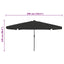 Havesol 395 x 395 x 245 cm Polyester Rund Sort