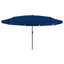 Havesol 395 x 395 x 245 cm Polyester Rund Azurblå