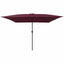 Havesol Bordeaux Rød 295 x 295 x 245 cm Polyester og Stål