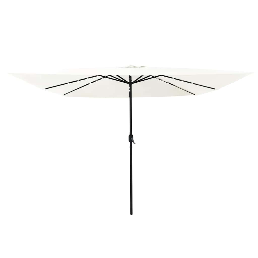 Havesol Sandfarvet 295 x 295 x 245 cm Polyester og Stål