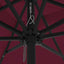 Havesol Bordeaux Rød 295 x 295 x 245 cm Polyester og Stål