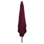 Havesol Bordeaux Rød 295 x 295 x 245 cm Polyester og Stål