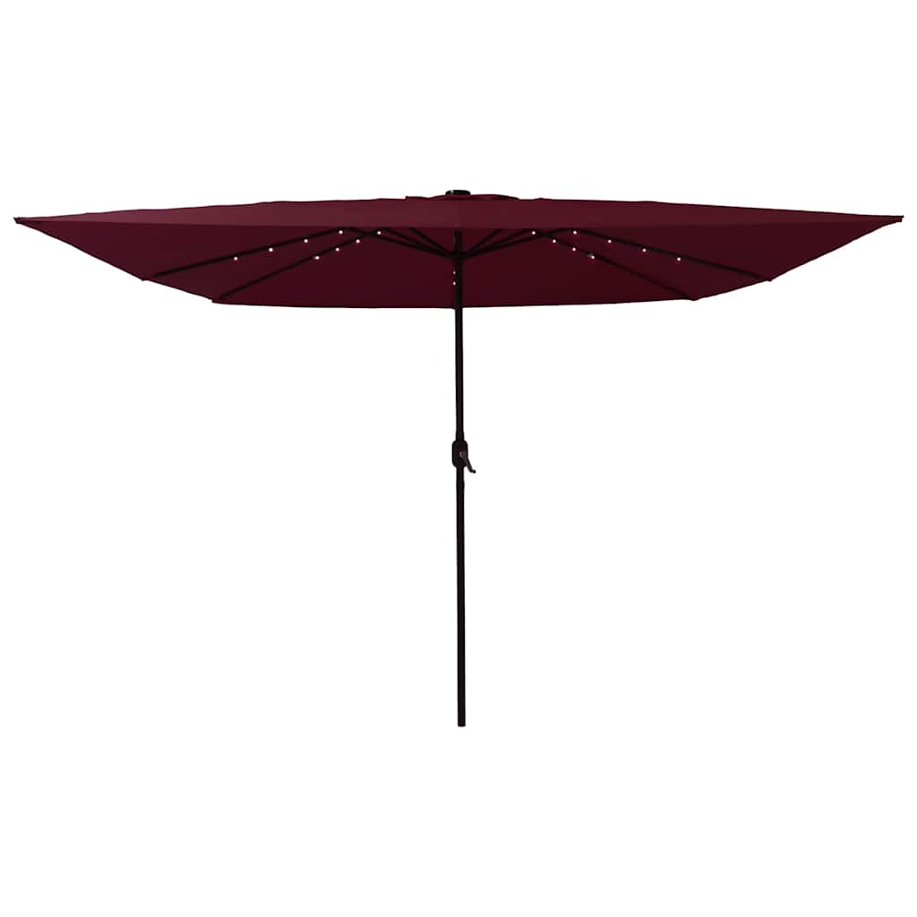 Havesol Bordeaux Rød 295 x 295 x 245 cm Polyester og Stål